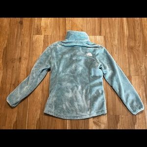 The North Face Woman’s Cozy Blue Small Fuzzy Jacket like new!